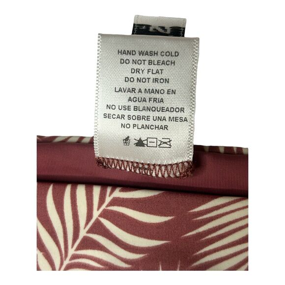 Dippin’ Daisy’s Cut Out Sides Bikini Bottom Sz L Mauve Reversible Botanical NWT - Picture 6 of 10